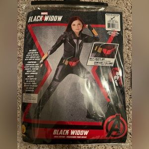 Marvel Black Widow Girls Size 8-10 Costume